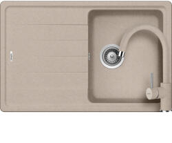 SCHOCK Element D-100S Set chiuveta bucatarie granit Cristalite 78x50 cm si baterie Plutos Sabbia, nisip (sabbia) (SETED100SPSABB) Chiuveta