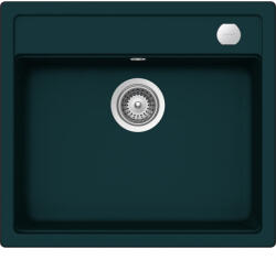 SCHOCK Mono N-100 Chiuveta bucatarie granit Cristadur 57x51 cm, verde (green line ivy) (MONN100IVYSA) Chiuveta