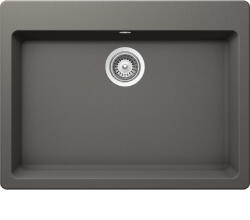SCHOCK Galaxy N-100L Chiuveta bucatarie granit Cristadur 70x53 cm, gri (silverstone) (GAXN100LSILV) Chiuveta