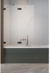 Radaway Essenza Pro Black PND II Paravan cada batant, 130 cm (10102130-54-01R)