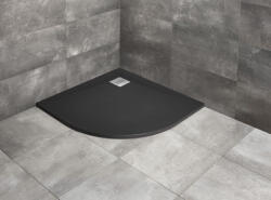 Radaway Cadita dus semirotunda compozit Radaway Kyntos A 90x90 cm, negru (HKA9090-54/HKA-54)
