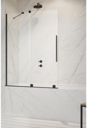 Radaway Furo Black PND II Paravan cada glisant 100 cm, profil negru (10109538-54-01L/10112494-01-01)