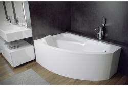 Besco Cada baie pe colt semirotunda asimetrica Besco Rima acril 130x85 cm (WAR-130-NP)