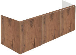 Hatria Grandangolo 130 T Masca lavoar baie suspendata 127x49xH48 cm, maro deschis (teak) (Y2AJKK)