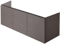 Hatria Grandangolo 130 T Masca lavoar baie suspendata 127x49xH48 cm, gri inchis (tortora) (Y2AJTT)