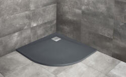 Radaway Cadita dus semirotunda compozit Radaway Kyntos A 90x90 cm, antracit (HKA9090-64/HKA-64)