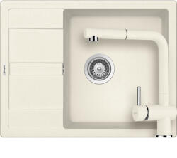 SCHOCK Ronda D-100L Set chiuveta bucatarie granit Cristalite 65x50 cm si baterie Epos Vanilla, bej (vanilla) (SETRD100LEEXVANI) Chiuveta