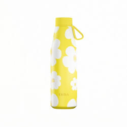 Estia Home Art Flow Save the Aegean Reciclabil Sticlă Termos Oțel Inoxidabil Fără BPA 500ml Galben Daisy 01-42196 (01-42196)