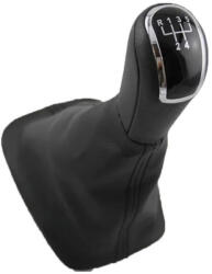Leather Luxe Buton schimbător viteze cu mâner pentru Skoda Fabia Negru ZGEAR-SKODA-03 (ZGEAR-SKODA-03)