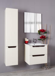 Arthema Dulap baie 35x32xH165 cm Arthema Vela cu deschidere stanga, cu contur negru (508/L-SX-CP2)