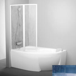 RAVAK VSK2 Rosa Paravan cada cu 2 elemente 170 cm, alb/Rain (76LB010041)