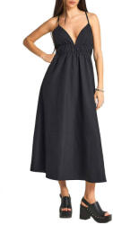 Funky Buddha Rochii De Vară Pentru Femei Midi Negru FBL013-129-13-BLACK (FBL013-129-13-BLACK)