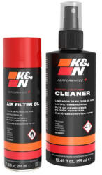 K&N Engineering Set De Curățare Și Lubrifiere Aerosol Pentru Filtrul De Aer Al Motocicletei 355ml 99-5000EU (99-5000EU)