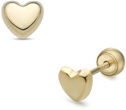 Lisa Jewelry for Kids kis szív gyerek fülbevaló gömbzárral (JTAG-0295-18)