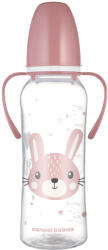 Canpol babies keskeny nyakú cumisüveg fogantyúval CUTE ANIMALS 250ml nyuszi (11/845_PIN)