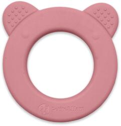 Petite&mars BEARY szilikon rágóka csörgővel - Dusty Rose (5913687)