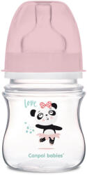 Canpol babies EasyStart anti-kólikás cumisüveg EXOTIC ANIMALS 120ml rózsaszín (774027)