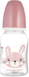 Canpol babies Keskeny nyakú cumisüveg CUTE ANIMALS 120ml nyuszi (5911098)