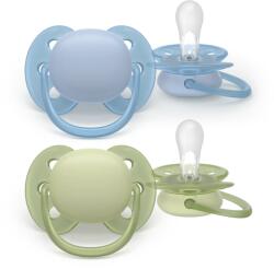 Philips Philips Avent SCF091/37 Ultra Soft cumi 0-6 hó - Kék és Olívazöld (2 db) (5913244)