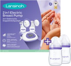 Lansinoh 2 az 1-ben elektromos dupla mellszívó + 2 db 160 ml cumisüveg szettben (woocommerce_gpf_10410)