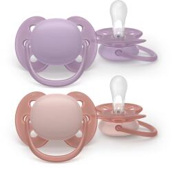 Philips Philips Avent SCF091/43 Ultra Soft cumi 6-18 hó - Lila és Rózsaszín (2 db) (5913846)