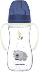 Canpol babies Anti-kólikás cumisüveg világító fogantyúval EasyStart SLEEPY KOALA 300ml kék (35/238_BLU)