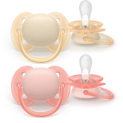 Philips Philips Avent SCF091/38 Ultra Soft cumi 0-6 hónapos korig bézs/korall (2 db) (5913843)