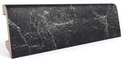 Profiline Plinta colorata polimer (PS) Black-Silver Calacatta, 80 x 14 x 2000 mm, Profiline (DF-Q25009-2)