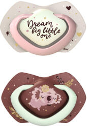 Canpol babies Szilikon szimmetrikus cumi Light touch 18hó+ SLEEPY KOALA 2 db pink (787600)