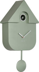 Karlsson Ceas de perete cu cuc Modern Cuckoo, verde pădure, metalic (KA5867GR)