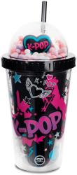 COOLPACK - Szívószálas műanyag pohár 450 ml - K-Pop - Dark - kétféle (27874CP) (27874CP)
