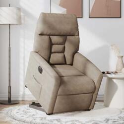 vidaXL Fotoliu rabatabil electric cu ridicare, gri taupe, microfibra GartenMobel Dekor (3303101)