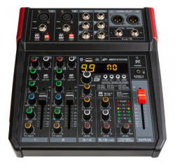 JB Systems Live 6 mixer digital fara amplificare cu 4 canale cu player USB si Bluetooth
