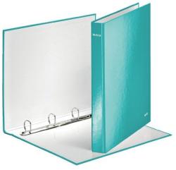 Leitz Wow caiet mecanic 4 inele 40 mm A4 albastru gheață (42420051)