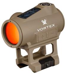Vortex Dispozitiv de ochire red dot Vortex Crossfire II Solar CF2-RD2-SLR-T, 1x, punct rosu 2 MOA, panou solar Auto D-TEC, motion activation, montura Picatinny/Weaver, maro (CF2-RD2-SLR-T)