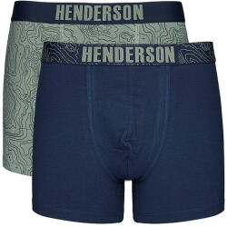 Henderson Lap midi 2pack férfi boxeralsók, khaki és kék, 3XL