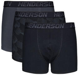 Henderson Bench medium 3pack férfi boxeralsók, fekete, M