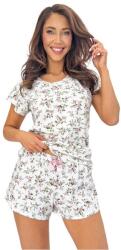 Donna Emilka short pamutpizsama, virágos, XL