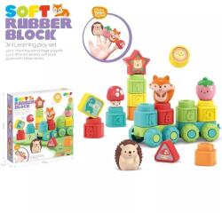 Man Yuk Toys Puha építőkocka készlet állatos kockákkal - 30 db-os (6195) - jateknet
