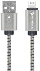 Forcell Кабел Forcell - F-Energy Metal C236, USB-A/Lightning, 1 m, сребрист (5903396274497)