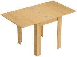 HomCom Kihúzható étkezőasztal 140 x 80 cm. Modern étkezőasztal 4-6 fő részére (83A-439V90ND)