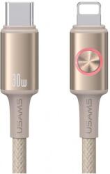 USAMS Huan Series SJ753 30W USB-C to Lightning kábel 1.2 m titán (317680)