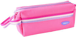 DACO Penar etui tip borseta DACO PE718RZ, 3 fermoare, 22 x 4 x 12 cm, Roz (PE718RZ) Penar