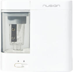 NUSIGN Ascutitoare electrica Deli Nusign, pentru creioane standard, 2 moduri de ascutire, Alb (DLENS071-WH)