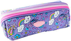 DACO Penar etui tip borseta DACO PE709M, 1 fermoar, 22 x 8.5 x 8.5 cm, motiv Curcubeu (PE709M) Penar