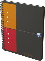 OXFORD Set 5 x Agenda organizator Oxford International Active Book A5+, 80 file, patratele 5 x 5 mm, spirala dubla, Gri (100102880)