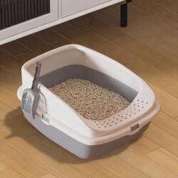 Vivo Technologies nyitott macskaalom tálca lapáttal - szürke - 49x38x23 cm