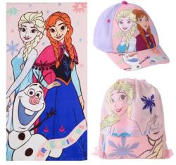 Cerda Disney Frozen: Anna & Elsa - fürdőlepedő, baseballsapka és tornazsák szett (2200010829)
