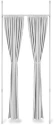 Umbra Anywhere Rod kihúzható fehér függönyrúd és térelválasztó, fúrás nélküli rögzítés, teleszkópos, D25 mm, 91-168 cm