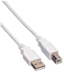 Valueline USB 2.0 A-B M/M Kábel Fehér 4.5m 11.99. 8841-100 (11.99.8841-100)